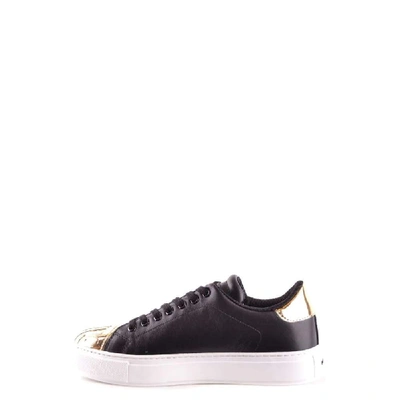 Shop Pinko Women's Black Leather Sneakers