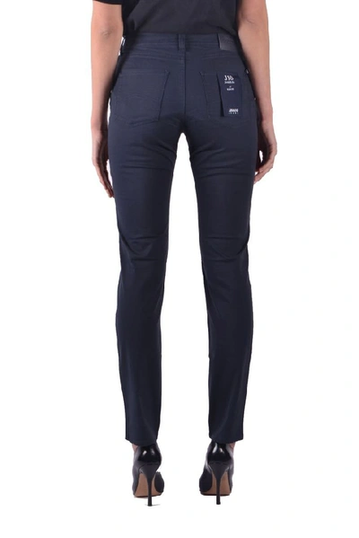 Shop Armani Jeans Women's Blue Polyester Jeans