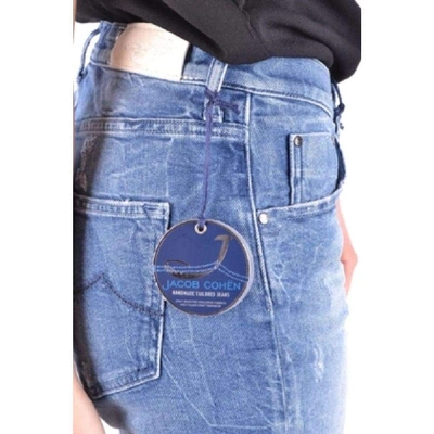 Shop Jacob Cohen Women's Blue Cotton Shorts