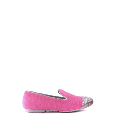 Shop Hogan Women's Pink Fabric Flats