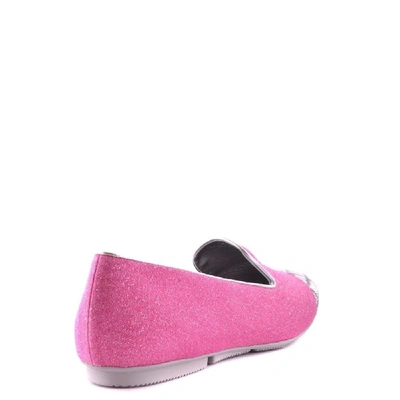 Shop Hogan Women's Pink Fabric Flats