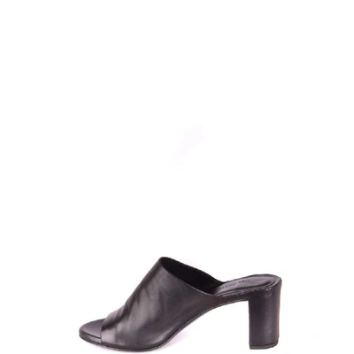 Shop Roberto Del Carlo Women's Black Leather Sandals