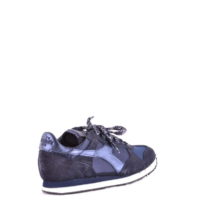Shop Diadora Women's Blue Suede Sneakers