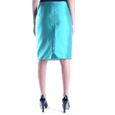 Shop Armani Collezioni Women's Light Blue Cotton Skirt