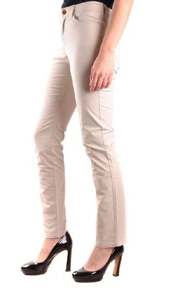 Shop Armani Jeans Women's Beige Cotton Jeans