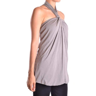 Shop Dondup Women's Grey Cotton Blouse