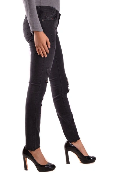 Shop Diesel Women's Black Cotton Jeans