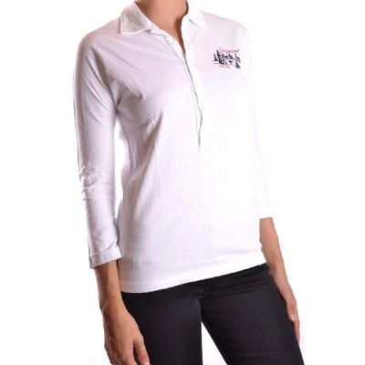 Shop Dsquared2 Women's White Cotton Polo Shirt