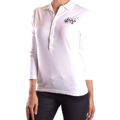 Shop Dsquared2 Women's White Cotton Polo Shirt