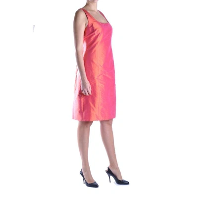 Shop Armani Collezioni Women's Red Silk Dress