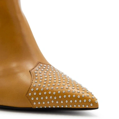 Shop Aldo Castagna Women's Beige Leather Boots