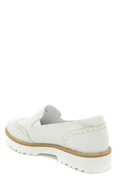 Shop Hogan Women's White Leather Loafers