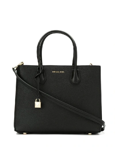 Shop Michael Michael Kors Michael Kors Women's Black Leather Handbag