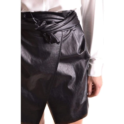 Shop Msgm Women's Black Cotton Skirt