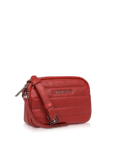 Shop Lancaster Paris Women's Red Leather Shoulder Bag