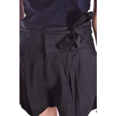 Shop Marc By Marc Jacobs Women's Black Linen Shorts