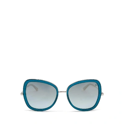 Shop Etnia Barcelona Women's Blue Acetate Sunglasses