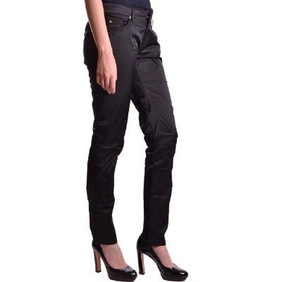 Shop Liu •jo Liu Jo Women's Black Cotton Pants