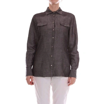 Shop Barba Women's Grey Polyester Shirt