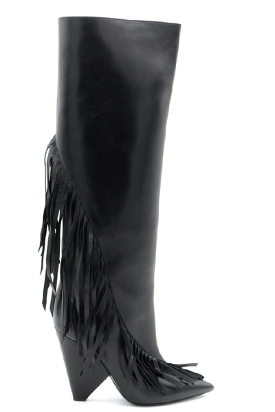 Shop Saint Laurent Women's Black Leather Boots