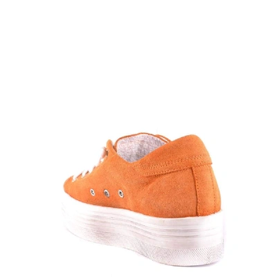 Shop Jijil Women's Orange Suede Sneakers