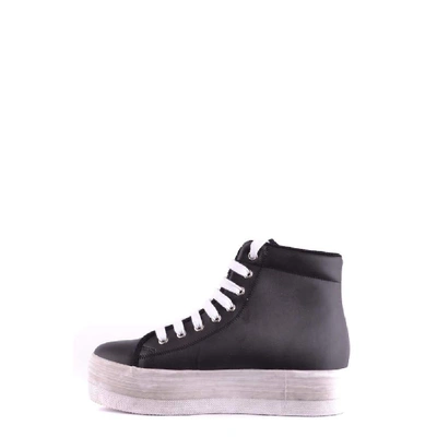 Shop Jc Play By Jeffrey Campbell Women's Black Leather Hi Top Sneakers