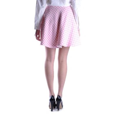 Shop Prada Women's Pink Wool Skirt