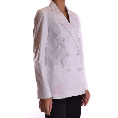 Shop Aspesi Women's White Polyamide Jacket