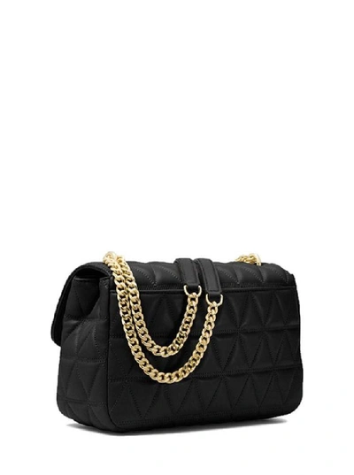 Shop Michael Michael Kors Michael Kors Women's Black Leather Shoulder Bag