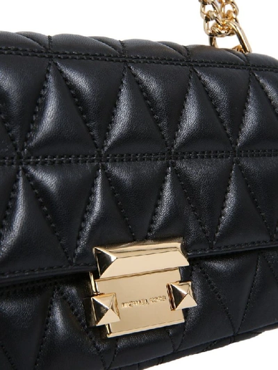 Shop Michael Michael Kors Michael Kors Women's Black Leather Shoulder Bag