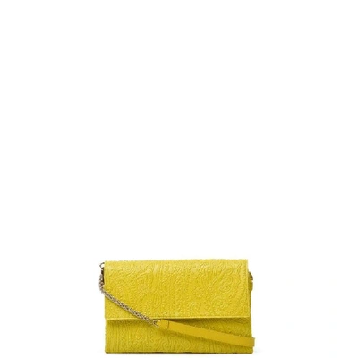 Shop Etro Women's Yellow Leather Pouch
