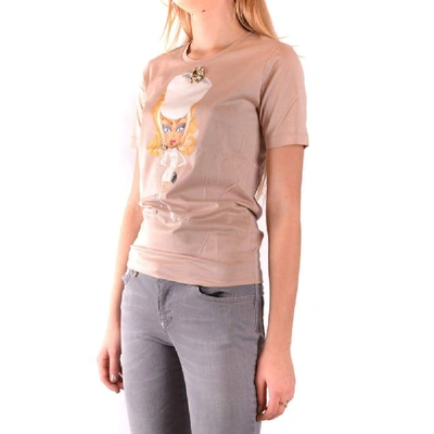 Shop Dsquared2 Women's Beige Cotton T-shirt