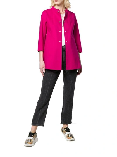 Shop Herno Women's Fuchsia Cotton Jacket