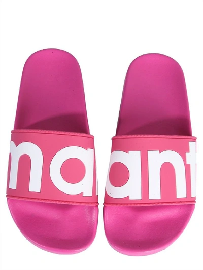 Shop Isabel Marant Étoile Women's Fuchsia Acetate Sandals