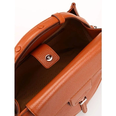 Shop Tod's Women's Brown Leather Shoulder Bag In Orange