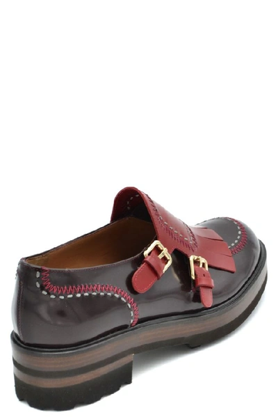 Shop Fratelli Rossetti Women's Burgundy Leather Loafers