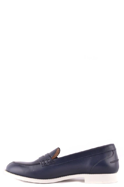 Shop Tod's Women's Blue Leather Loafers