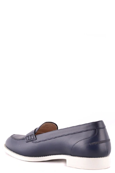 Shop Tod's Women's Blue Leather Loafers