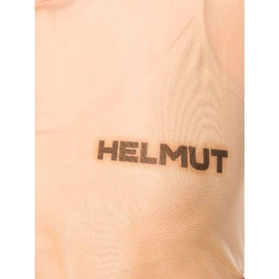 Shop Helmut Lang Women's Beige Polyamide T-shirt