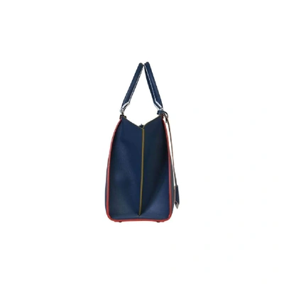 Shop Fendi Women's Blue Leather Shoulder Bag