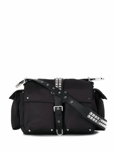 Shop Michael Kors Women's Black Fabric Shoulder Bag