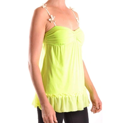 Shop Frankie Morello Women's Green Viscose Top