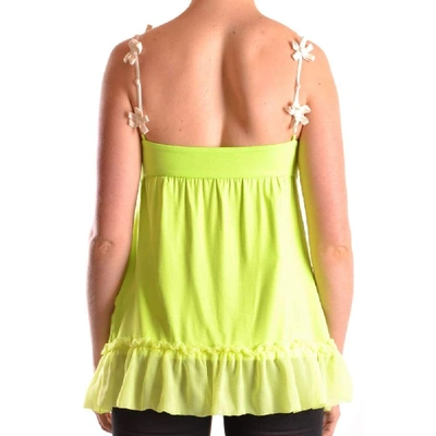 Shop Frankie Morello Women's Green Viscose Top