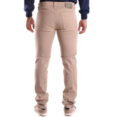 Shop Jeckerson Men's Beige Cotton Jeans