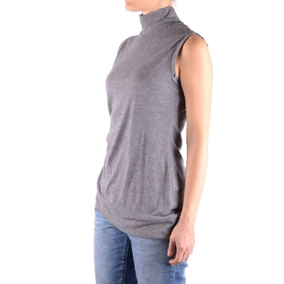 Shop Costume National Women's Grey Viscose Top