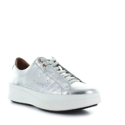 Shop Alexander Smith Women's Silver Leather Sneakers