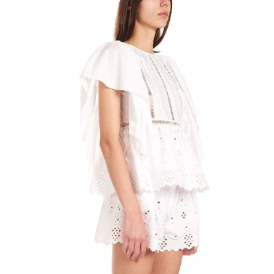 Shop Alberta Ferretti Women's White Cotton Top