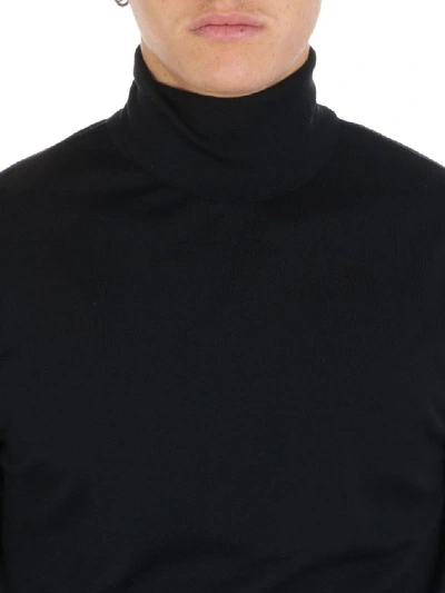 Shop John Smedley Men's Black Wool Sweater