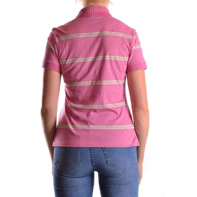 Shop Costume National Women's Pink Cotton Polo Shirt