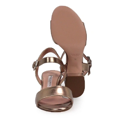 Shop Roberto Festa Women's Bronze Leather Sandals